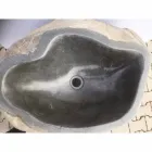 Design bathroom sink in natural stone Sea, unique piece Viadurini
