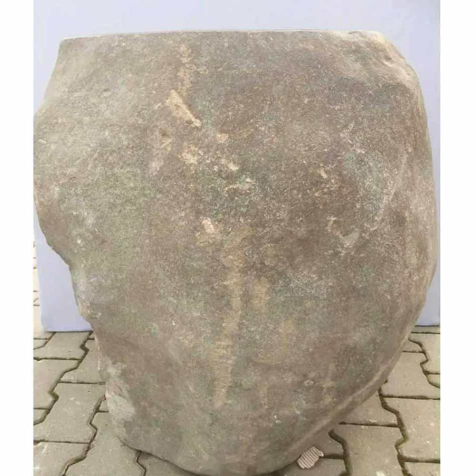 Design bathroom sink in natural stone Sea, unique piece Viadurini