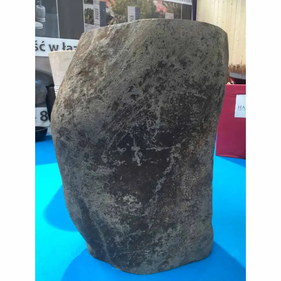 Design bathroom sink in natural stone Sea, unique piece Viadurini