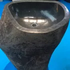 Design bathroom sink in natural stone Sea, unique piece Viadurini