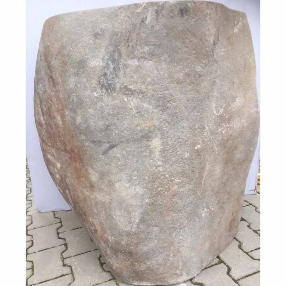 Design bathroom sink in natural stone Sea, unique piece Viadurini