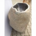 Design freestanding washbasin made of natural stone Mare, unique piece