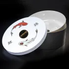 White Design Bathroom Washbasin in Refractory Clay Made in Italy - Tatiana Viadurini