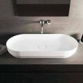 Modern design countertop washbasin Dalmine Maxi, made in Italy