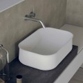Modern Design Counter Top Rectangular White Bathroom Washbasin - Tulyp2