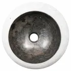 Circular Marble Countertop Wash Basin - Ballao Viadurini