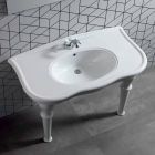 Washbasin with Legs or Without Ceramic L 110cm, by Design Avise Viadurini
