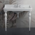 Classic Ceramic Console Washbasin L 104 cm Made in Italy - Wollie
