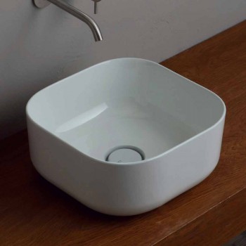 37x37cm ceramic wash basin made in Italy Star, modern design