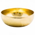 Modern Bowl Shape Countertop Washbasin in Polished Brass - Babaevo