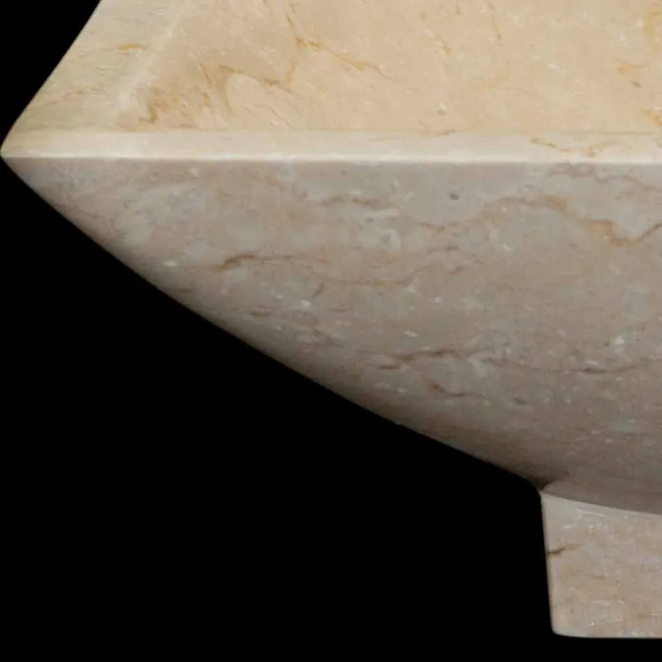 Washbasin design bathroom in natural stone Iria, unique piece Viadurini
