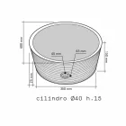 Countertop Support Cylindrical Stone Natural Beige Ampat Viadurini