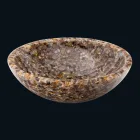 Design countertop washbasin in artificial resin and Ofelia stone Viadurini