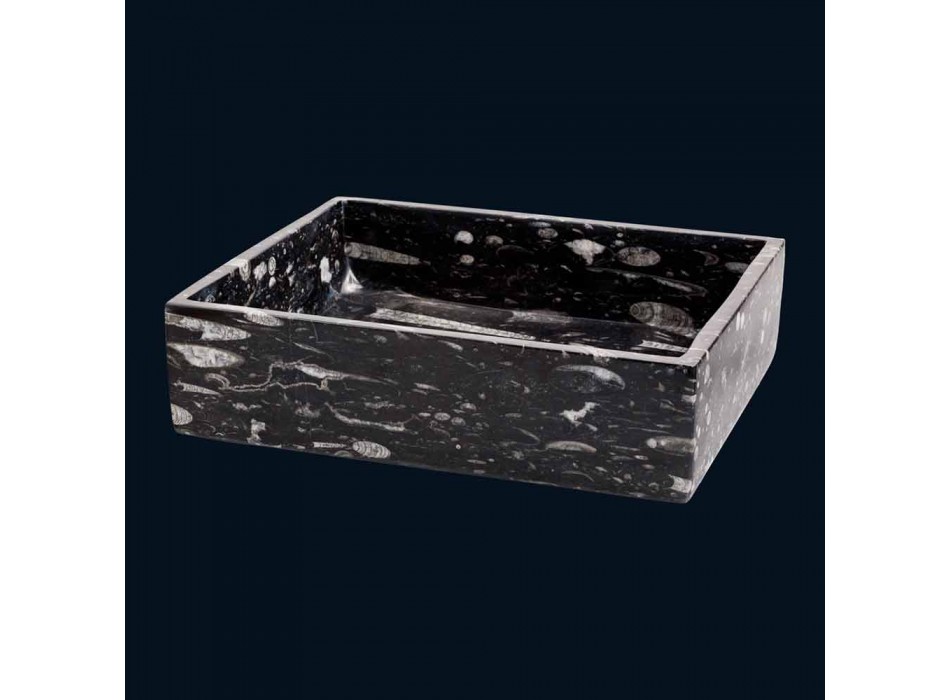 Design countertop washbasin in Ozzy marble, unique piece Viadurini