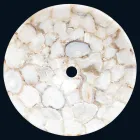 Design countertop washbasin in crystalline stone Poncho Viadurini