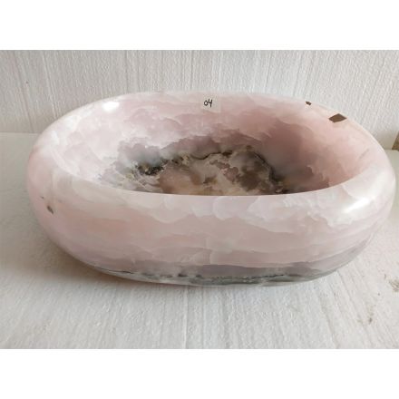 Design countertop washbasin in pink onyx stone Baffo, unique piece Viadurini