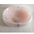 Design countertop washbasin in pink onyx stone Baffo, unique piece Viadurini