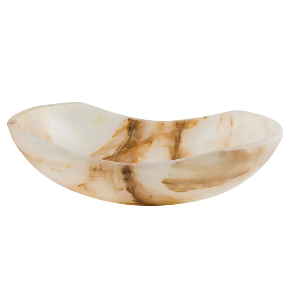 Design countertop washbasin in Lana onyx stone, handmade Viadurini