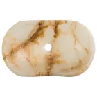 Design countertop washbasin in Lana onyx stone, handmade Viadurini