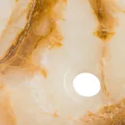 Design countertop washbasin in Lana onyx stone, handmade Viadurini