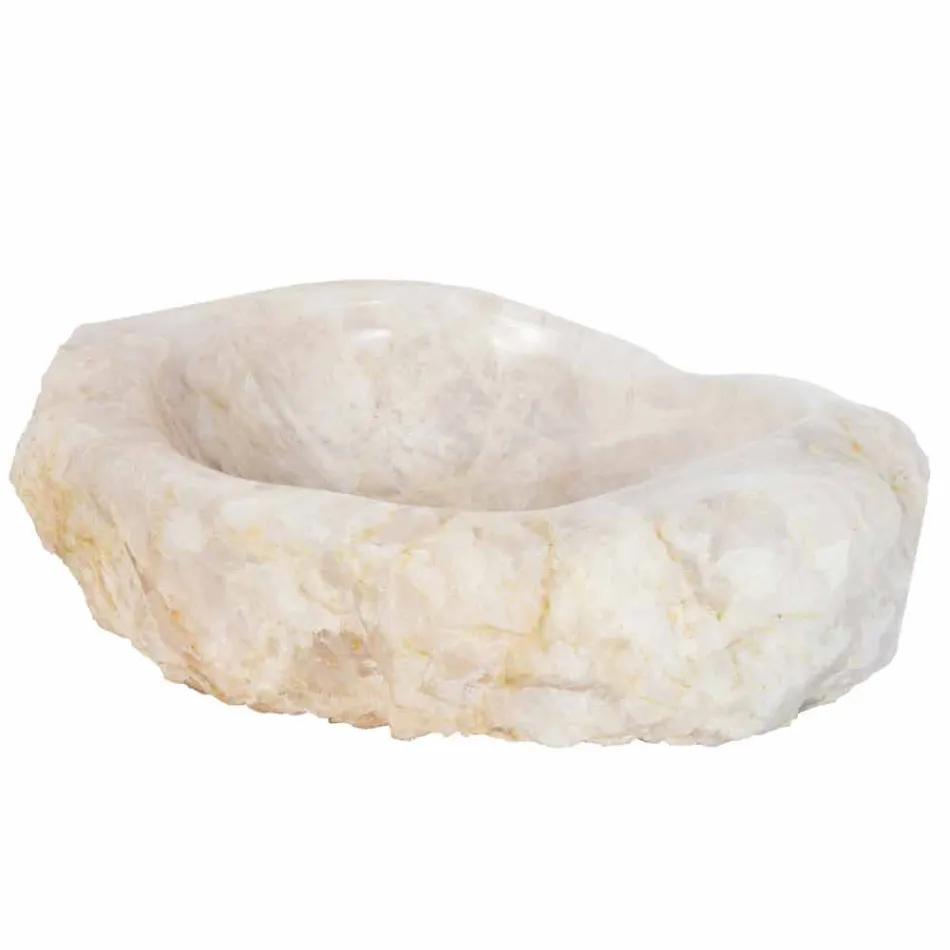 Design washbasin made of handmade Iva quartz crystal Viadurini