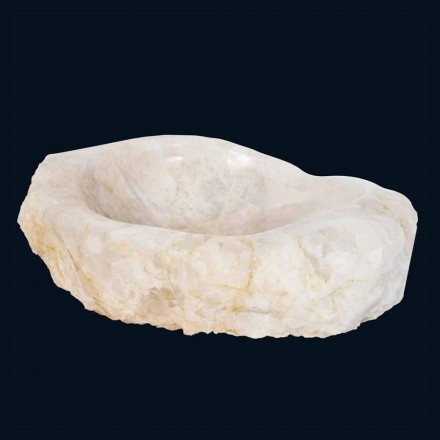 Design washbasin made of handmade Iva quartz crystal Viadurini