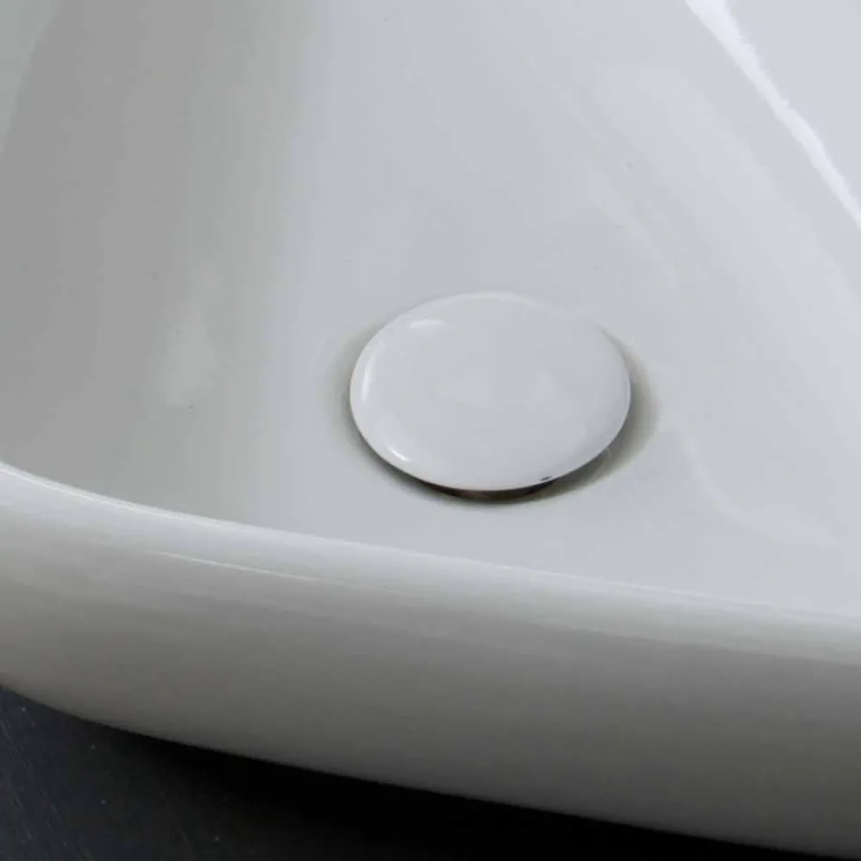 Modern design ceramic washbasin made in Italy Sofia Viadurini