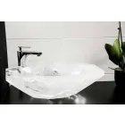 Countertop Washbasin handmade in Rocca di Rocca Crystal - Falvaterra Viadurini