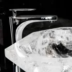 Countertop Washbasin handmade in Rocca di Rocca Crystal - Falvaterra Viadurini