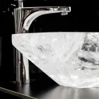 Countertop Washbasin handmade in Rocca di Rocca Crystal - Falvaterra Viadurini