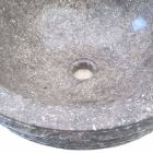 gray natural stone washbasin Finn, one piece Viadurini