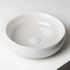 Raku Clay Countertop Sink with Metallic Craquelé Luster - Prisma Viadurini