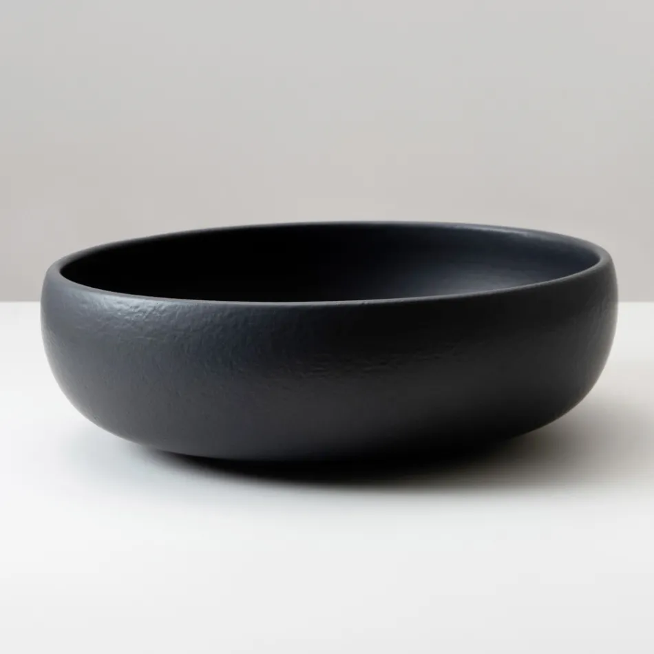 Raku Clay Countertop Sink with Metallic Craquelé Luster - Prisma Viadurini