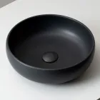 Raku Clay Countertop Sink with Metallic Craquelé Luster - Prisma Viadurini