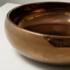 Hand-Turned Metallic Raku Clay Countertop Sink - Prisma Viadurini