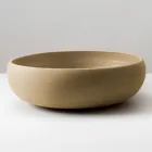 Countertop Sink in Dark or Ochre Refractory Clay - Prisma Viadurini