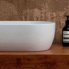 Countertop washbasin in white or colored Star 55x35 made in Italy ceramic Viadurini