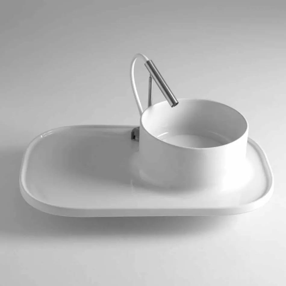 Sink made of ceramic with a modern design Marta Viadurini