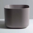 Modern design ceramic countertop washbasin Star Square 40x40 cm Viadurini