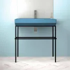 Ceramic counter top washbasin made in Italy, Viviano Viadurini