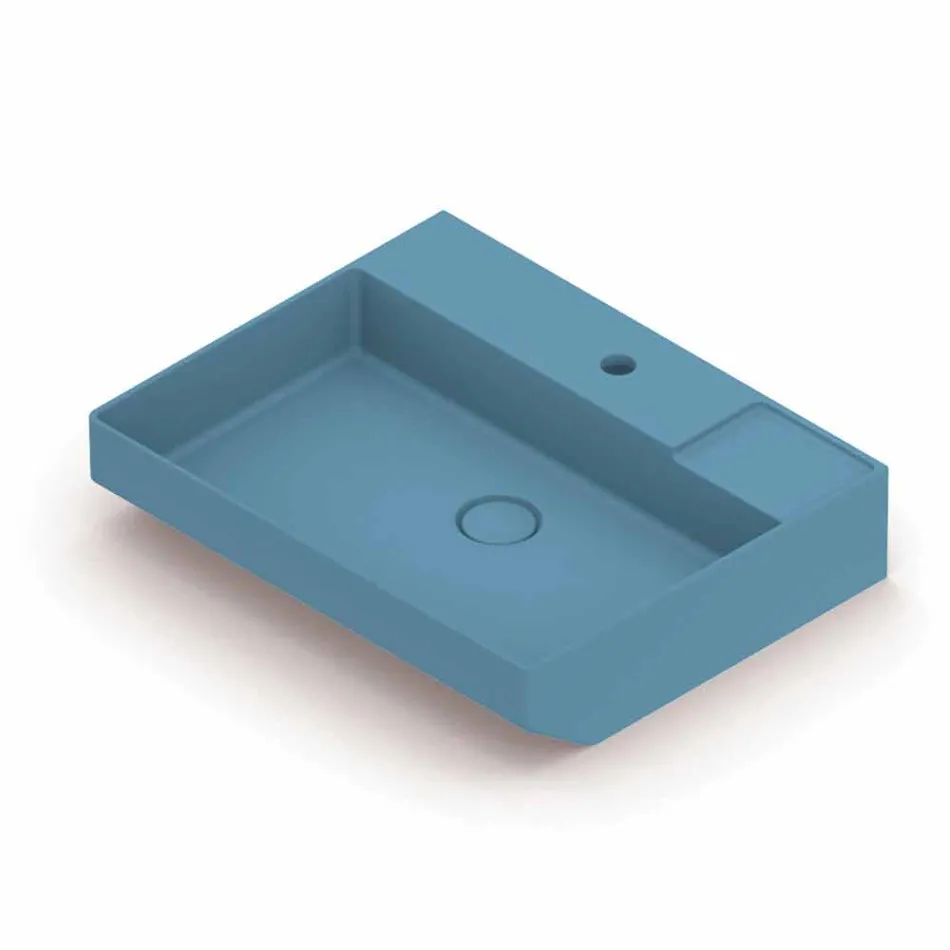 Ceramic counter top washbasin made in Italy, Viviano Viadurini