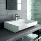 Ceramic counter top washbasin made in Italy, Viviano Viadurini