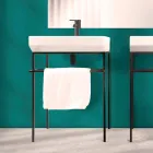 Ceramic counter top washbasin made in Italy, Viviano Viadurini