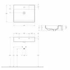 Ceramic counter top washbasin made in Italy, Viviano Viadurini