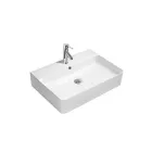Countertop Ceramic Sink with Modern Design Tap Hole - Papavero Viadurini
