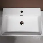 Countertop Ceramic Sink with Modern Design Tap Hole - Papavero Viadurini