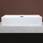 Countertop Ceramic Sink with Modern Design Tap Hole - Papavero Viadurini
