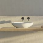 Countertop washbasin in glossy or matt ceramic Made in Italy - Ferry Viadurini
