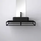 Modern ceramic counter top washbasin made in Italy, Zulimo Viadurini
