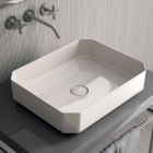 Modern ceramic counter top washbasin made in Italy, Zulimo Viadurini